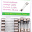 19 Pzas Fusibles Vidrio 3.15A 250V 6x30mm