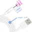Cable USB DC 2.7pies carga rápida 0.098pulg set 2