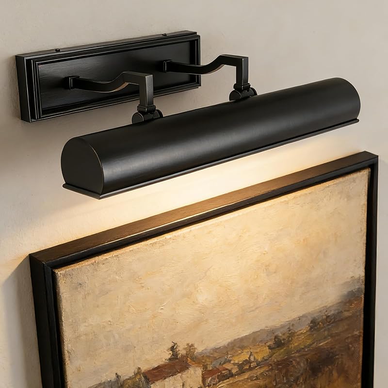 Luz aplique pared para cuadros 3 luces regulables bronce