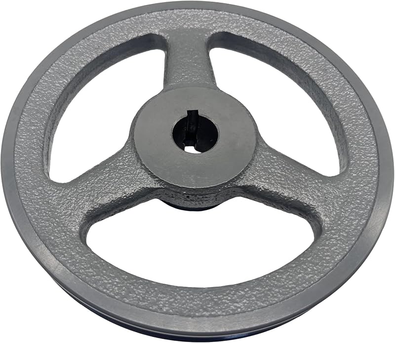 Polea correa V hierro fundido 6.25" diámetro