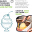 Cuchara helado crea esferas perfectas mango cómodo