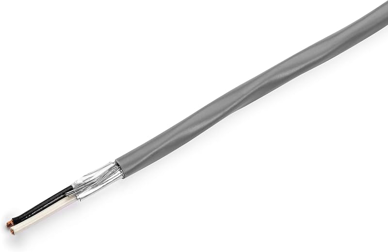 Cable Riser 22 AWG 2/C 100% cobre blindado UL 300V 500 ft