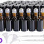 50 Botellas Vidrio Ámbar 0.12oz con Bolas Acero Inox