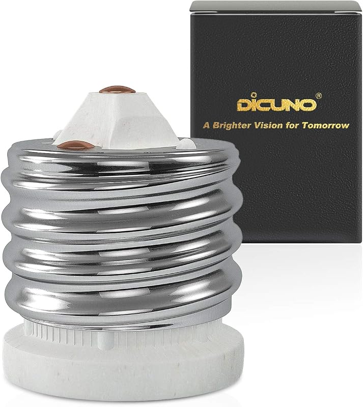 Convertidor enchufe E39 a E26 cerámica resistente calor 660W UL