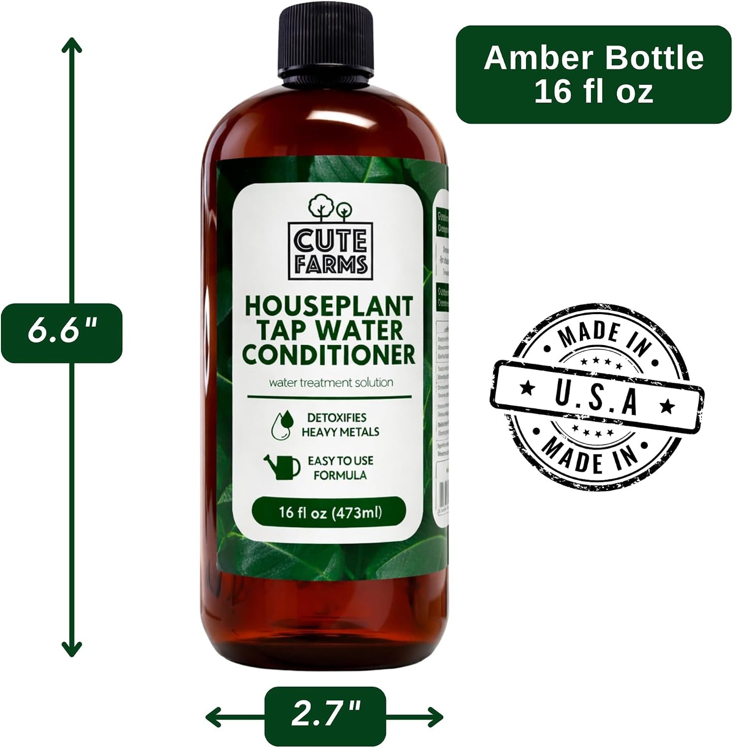 Acondicionador agua para plantas hidroponía acuarios 16oz