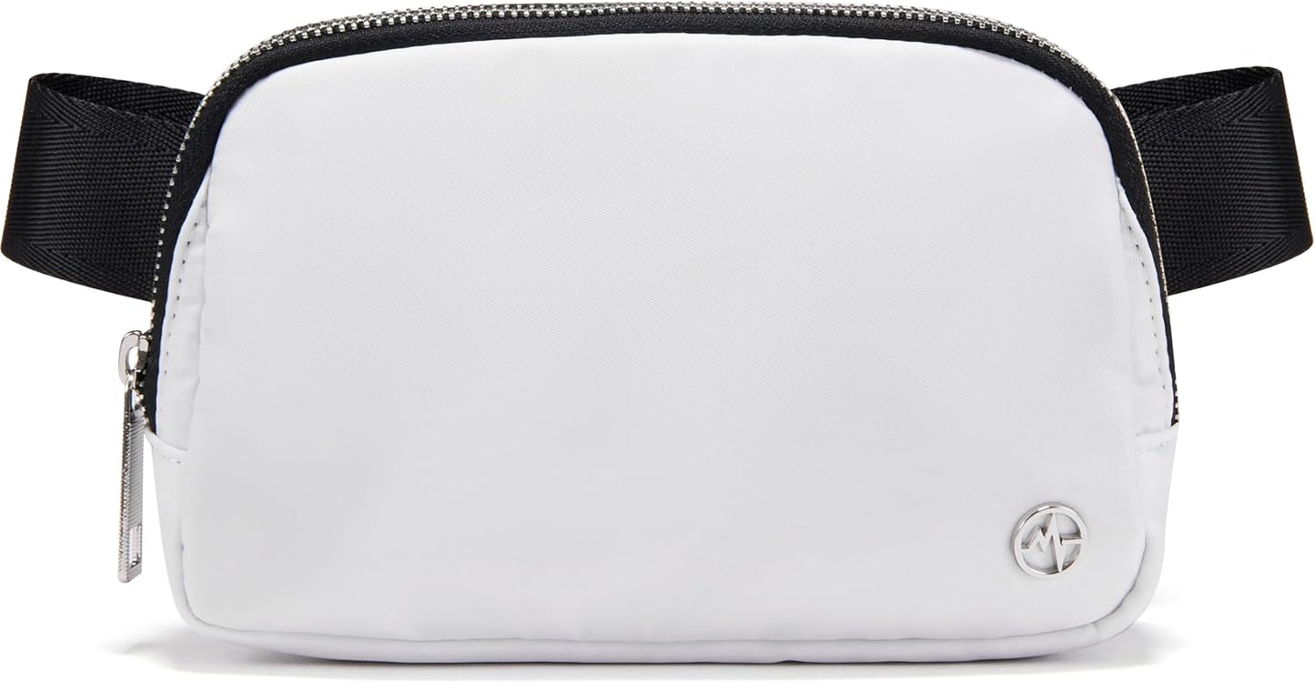 Bolsa cintura mujer moda correa ajustable blanco