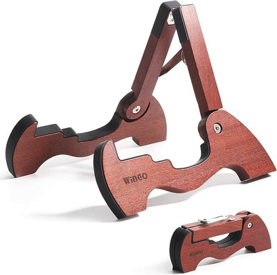 Soporte madera guitarra plegable antiderrap