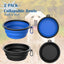 Tazones plegables perros 20oz con clip mosquetón viaje