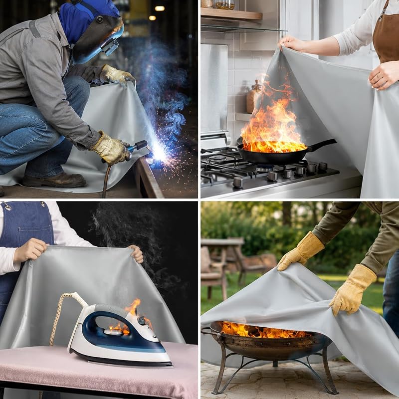 Manta de fuego para scooter eléctrico 59x59" gris