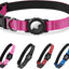 Collar perro comp Airtag funda impermeable varios tamaños rosa XS