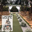 Bandera bienvenida boda 12x18pulg vertical doble cara
