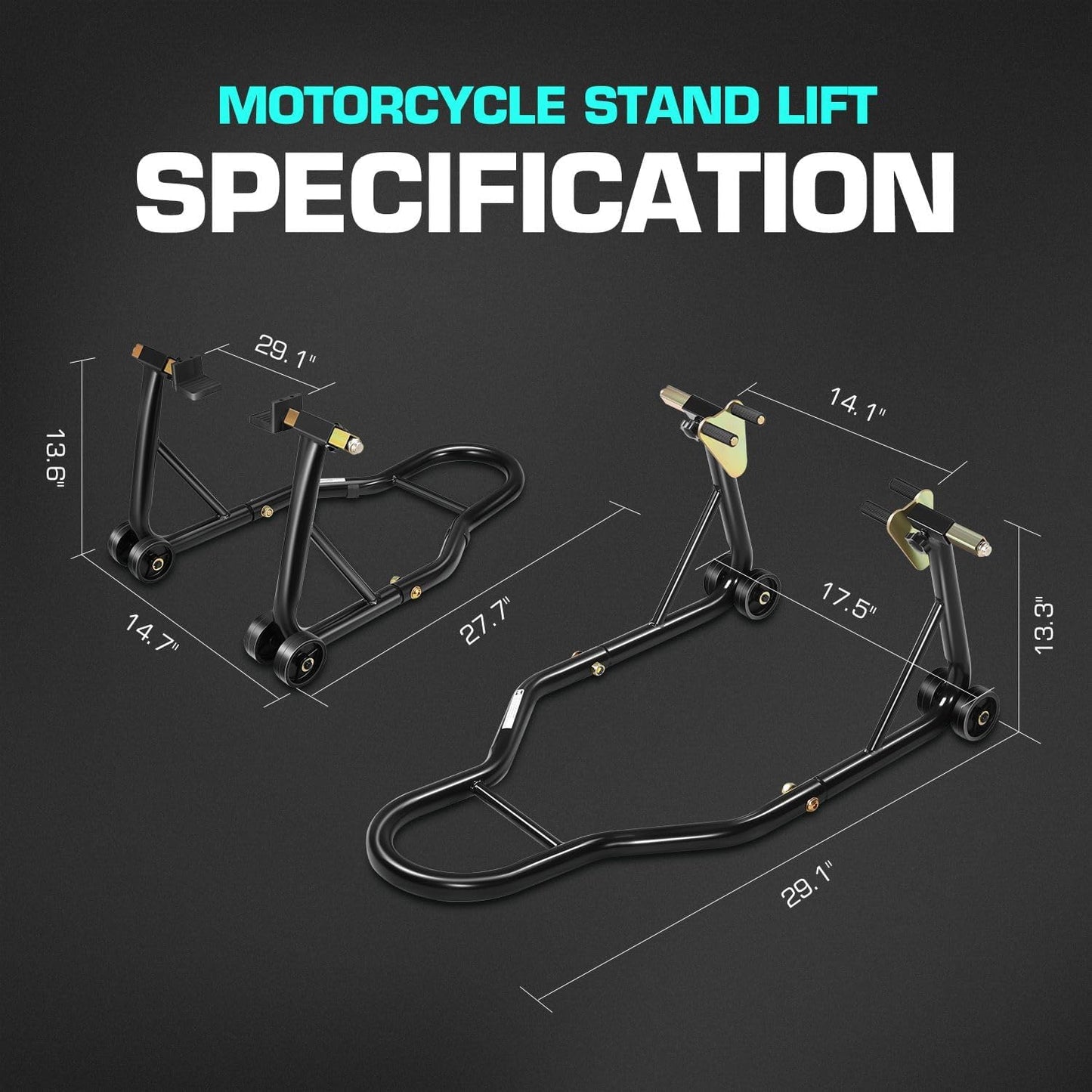 Soporte universal motocicleta horquilla delantera brazo