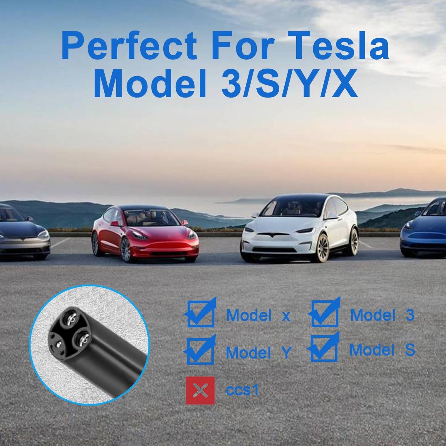 Soporte cargador Tesla pared comp Model 3 Y X S
