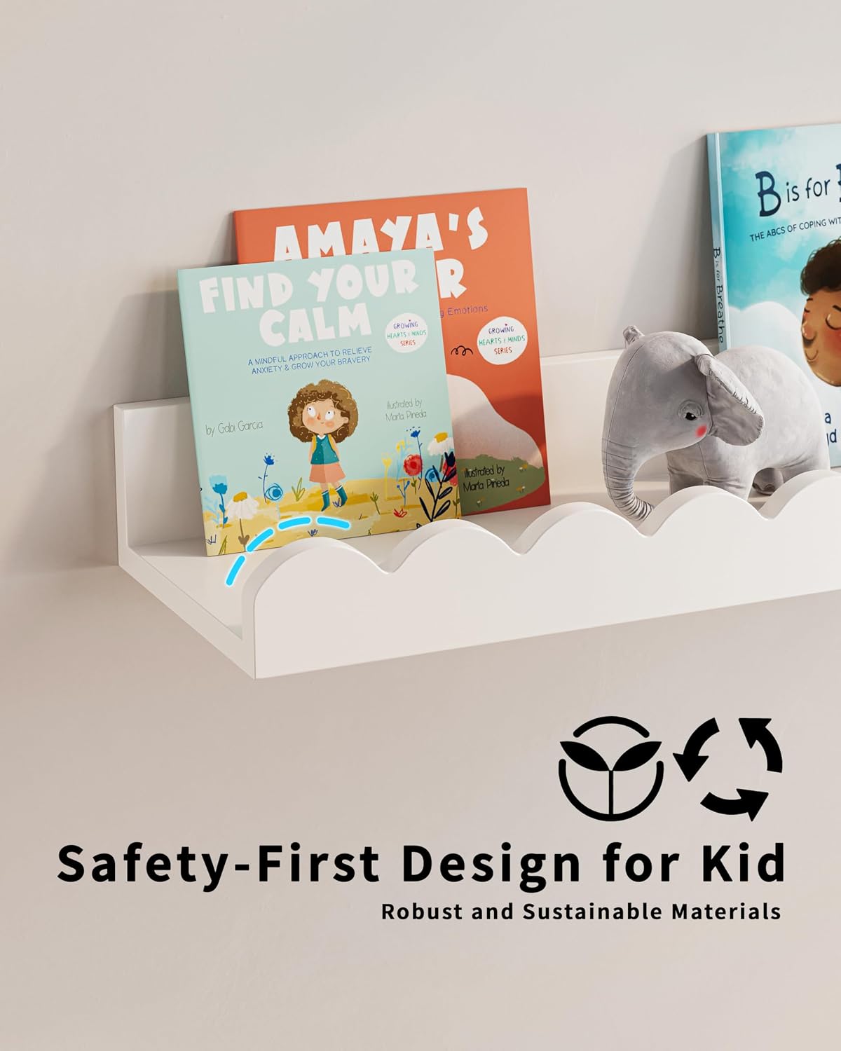 Estantes libros guardería set 3 decoración niños