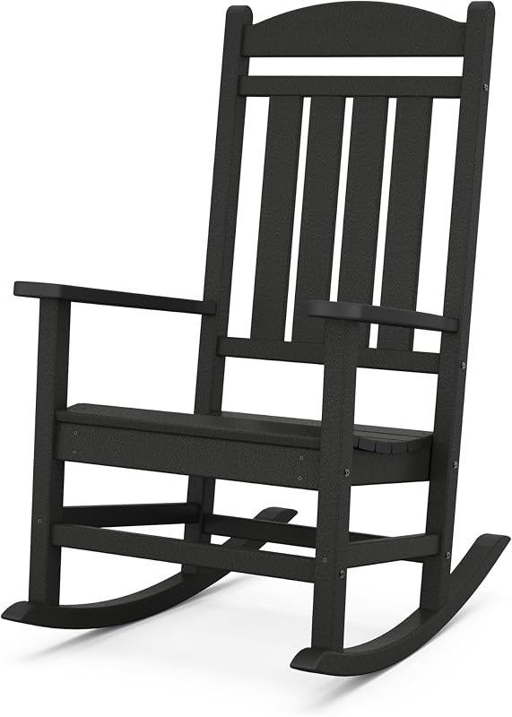 Silla mecedora presidencial color negro
