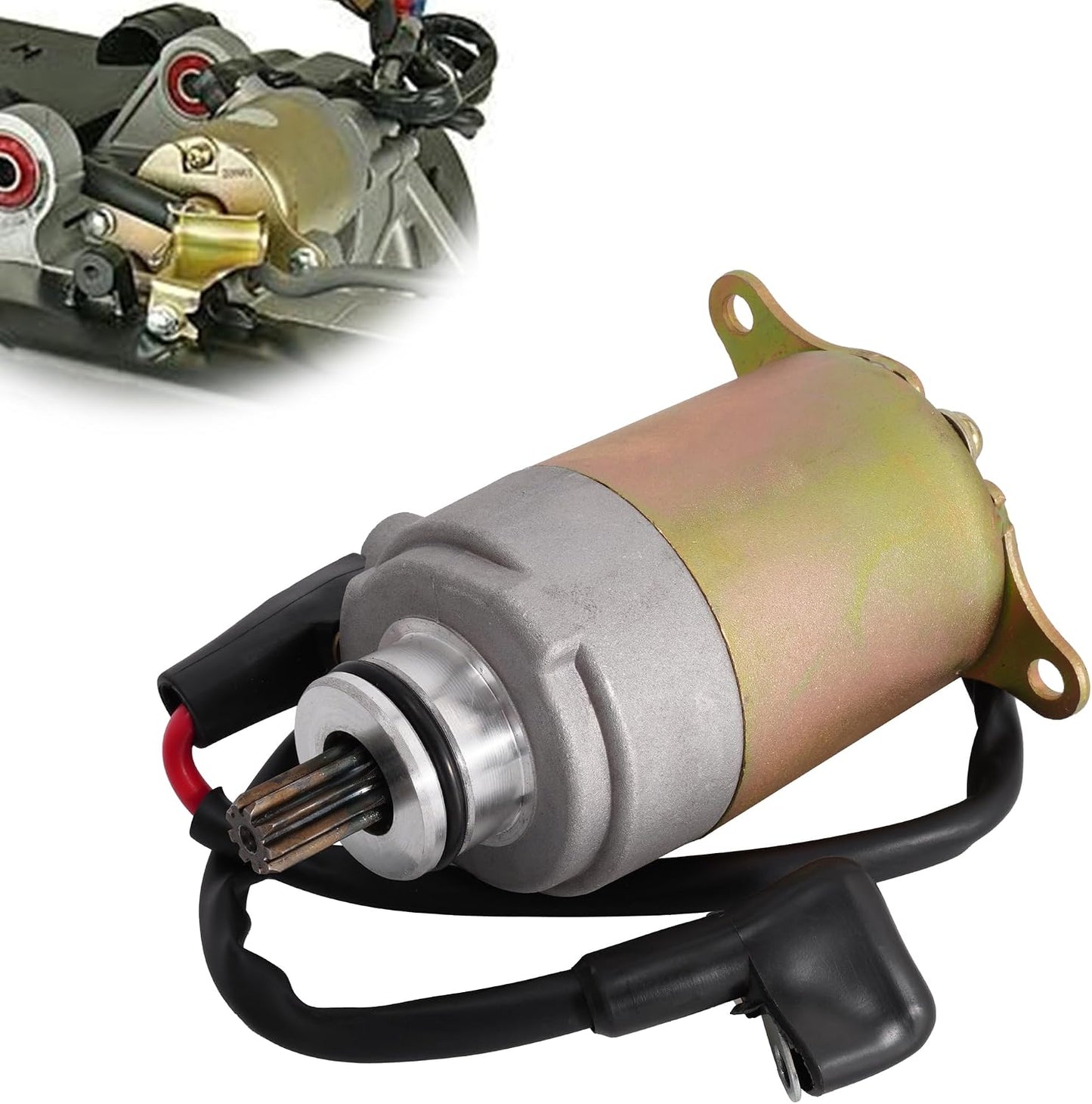 Motor arranque 9 dientes repuesto scooter 125-150cc