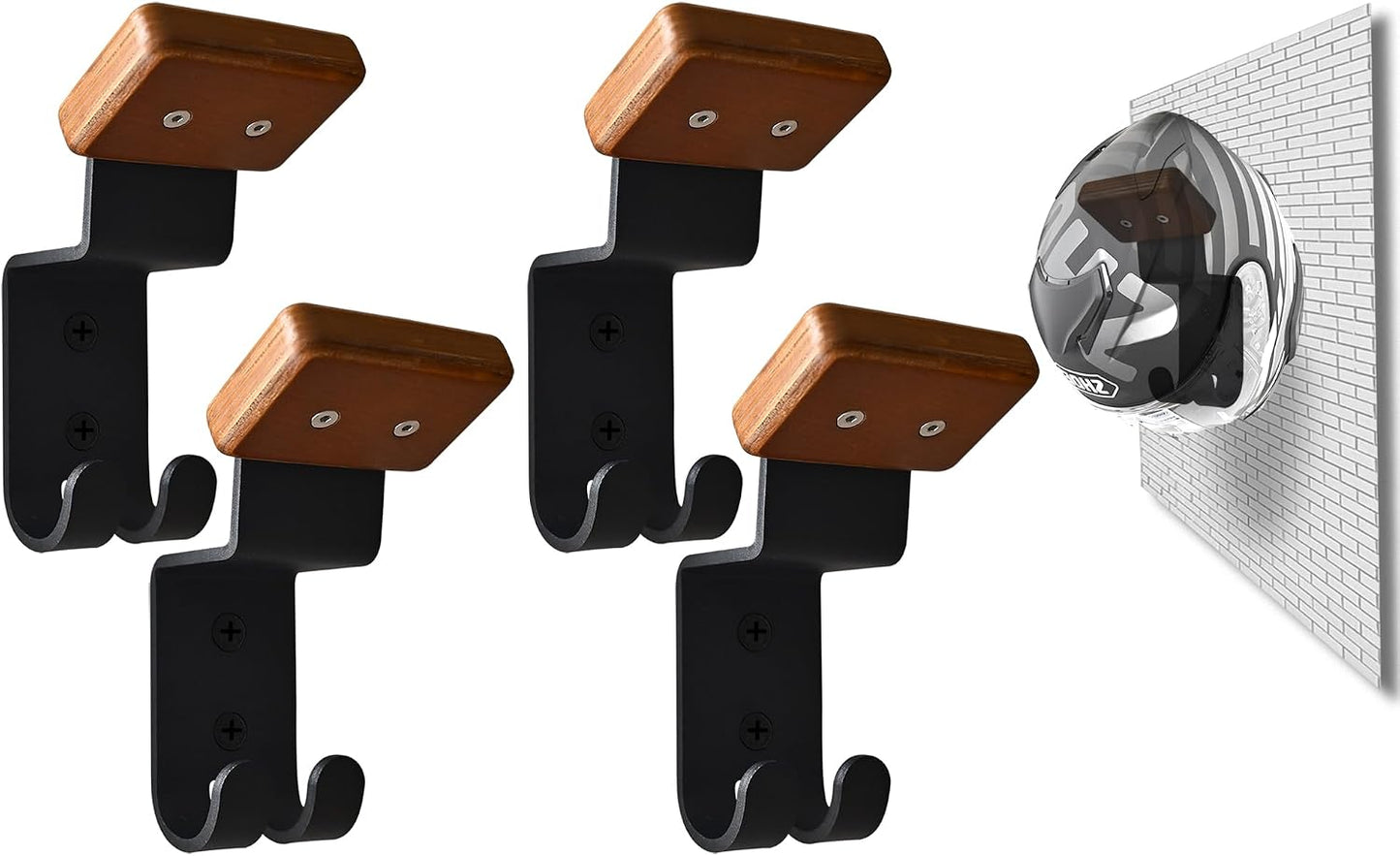 Soporte casco motocicleta pared llaves guantes 4