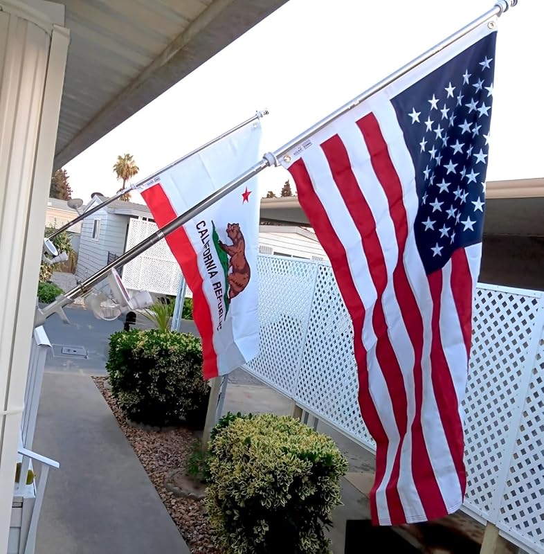 Bandera California 3x5ft doble cara ojales latón