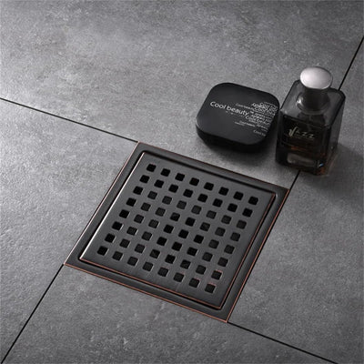 Drenaje piso ducha 6pulg acero inox SUS304 bronce aceitado