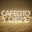 Cartel neón Cafecito Y Chisme decoración dormitorio