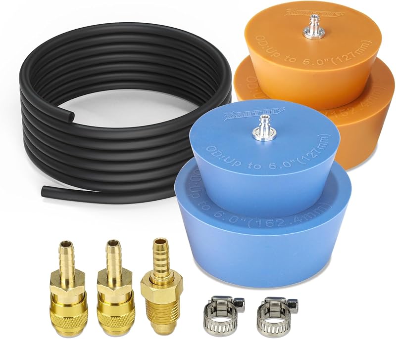 Tapones purga silicona soldadura 5-6" set 4 con mangas