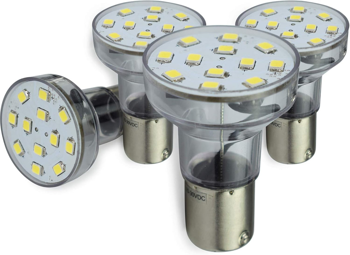 Foco LED RV 2W 275lm 10-30V 4 cuellos largos blanco frío