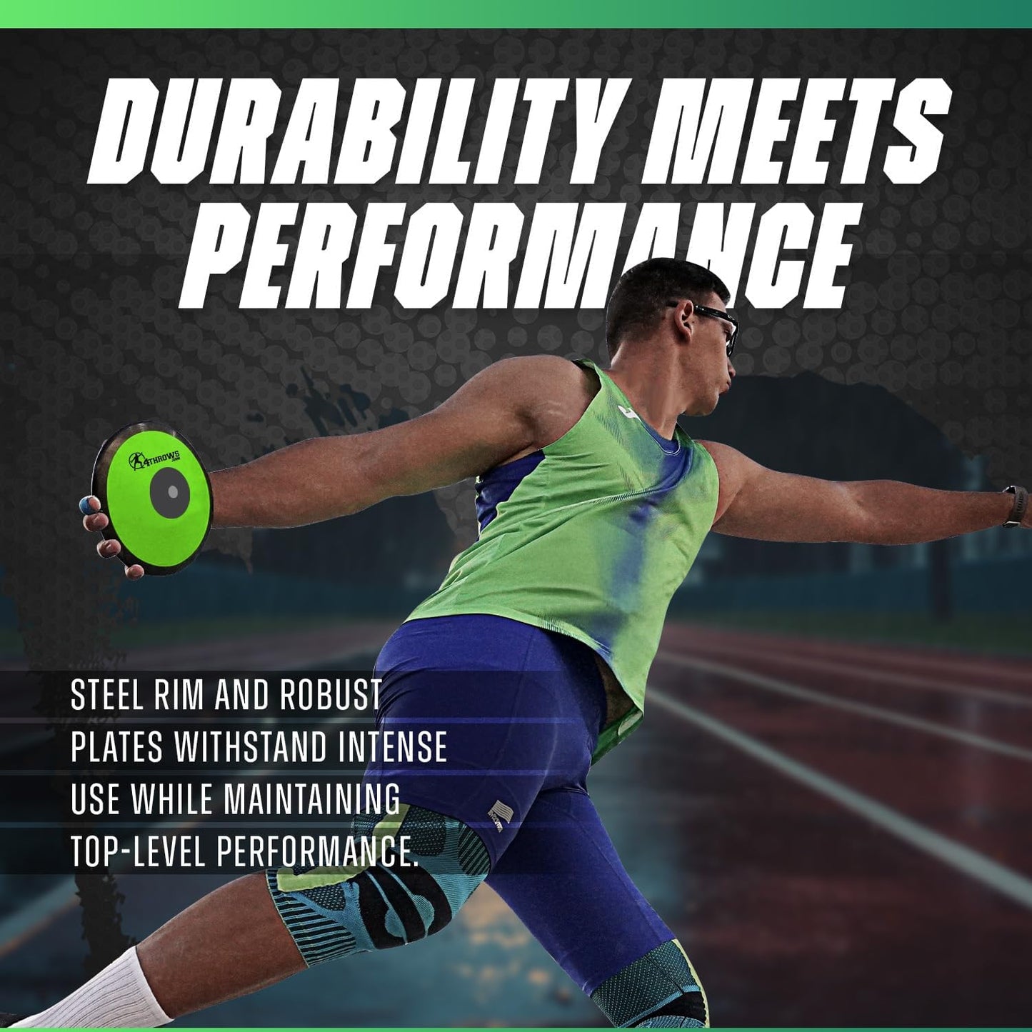 Discus para atletismo certificado IAAF con bolsa de