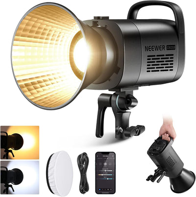 Luz LED estudio COB 2700K-6500K con control APP