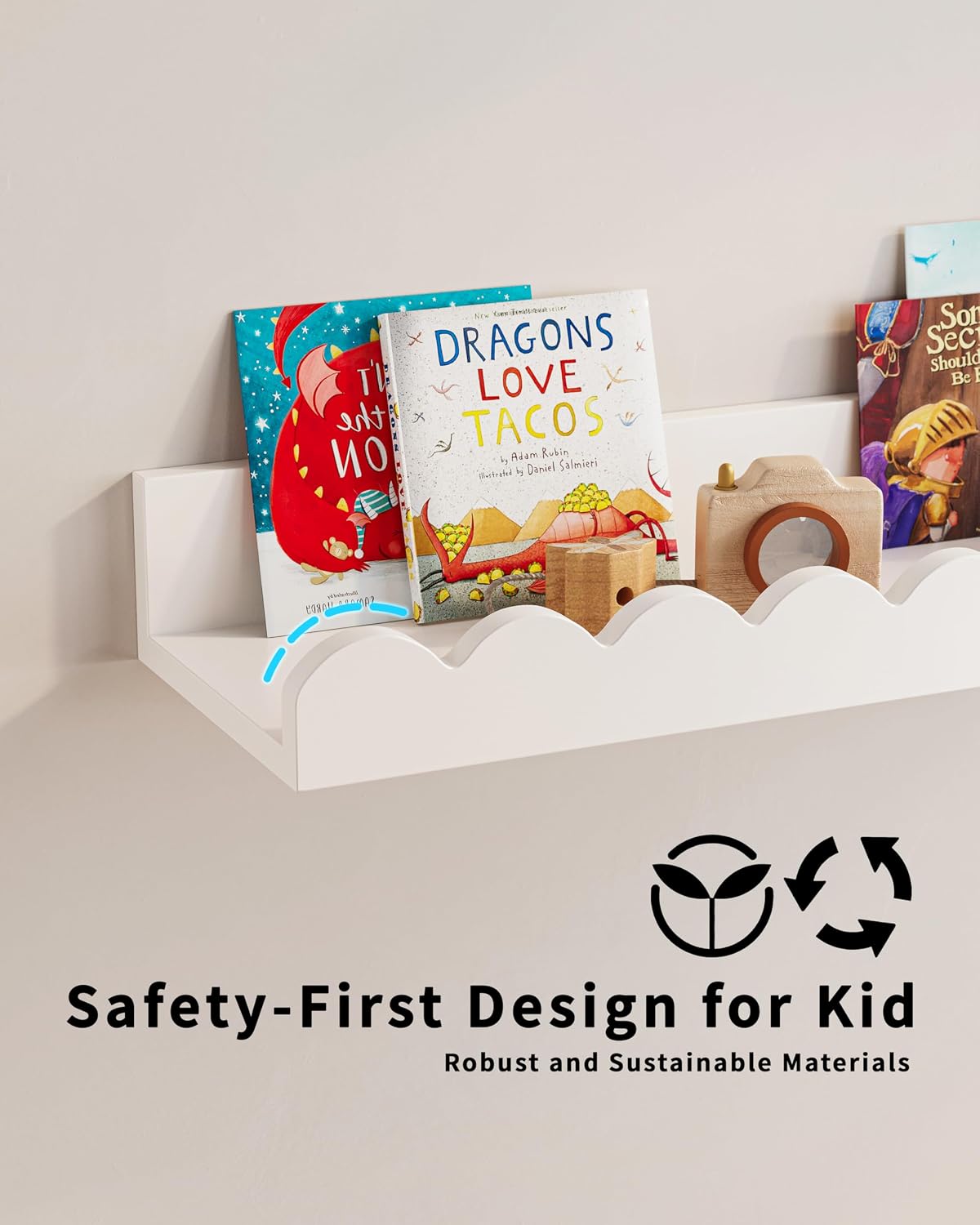 3 Pzas Estante Libros Niños Decoración Guardería