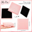 Caja regalo 36 Pzas aretes anillos collares 3.5x3.5" rosa