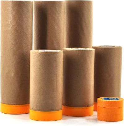 Set papel enmascarar y cinta adhesiva 3 rollos 22-50pies
