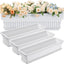 6 Cajas Flores 27" Exteriores con Bandejas Drenaje