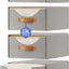 4 Pzas Cajones Almacenamiento Ropa 42cm con Ventana