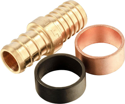 10 Acoplamientos PEX 1/2pulg Latón con Anillos