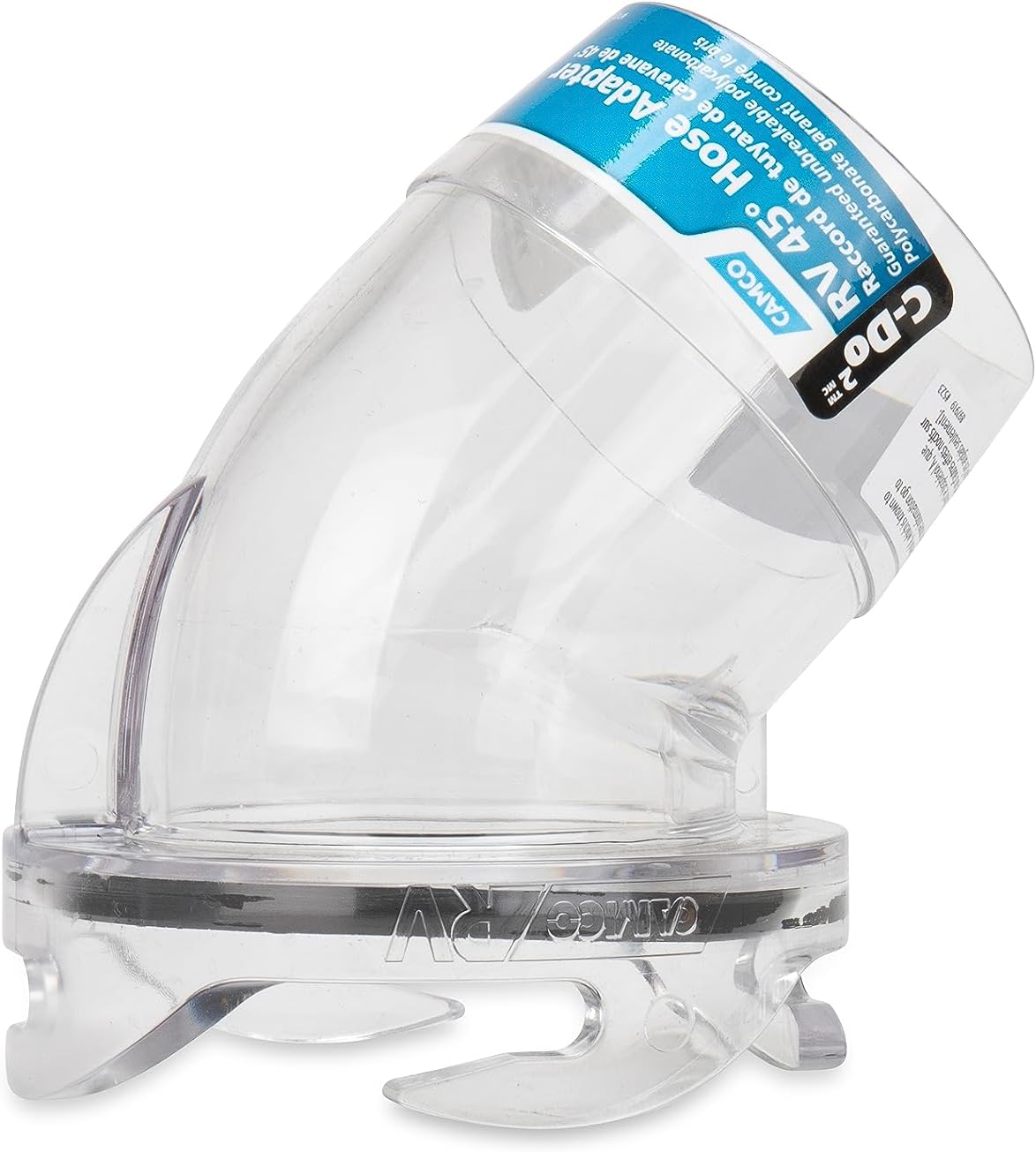 Adaptador transparente para manguera 45 grados