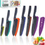 Set 12 Cuchillos Acero Inox Antiadherente con Fundas
