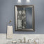 Accesorio baño doble montaje 2 luces vidrio esmerilado