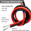 Cable silicona flexible 12 AWG 60 ft coche
