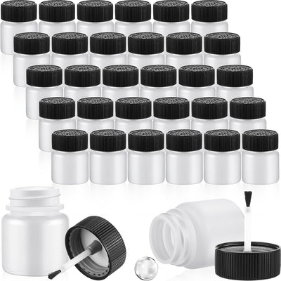 60 Botellas Pintura Retoque 1oz Reutiliz. con Pincel