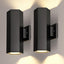 2 Luces pared exterior Dodecágono aluminio impermeable