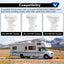 Kit válvula agua caravana comp Sealand Dometic 300-321