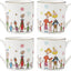 Set 4 Tazas 14oz Vajilla Navideña Bebidas