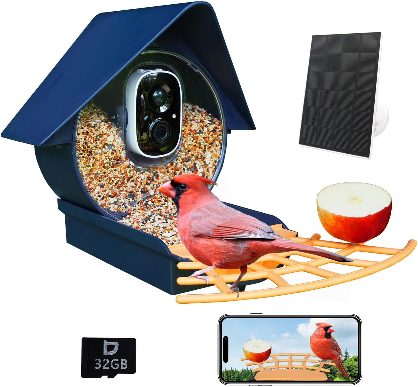Comedero inteligente para pájaros con cámara