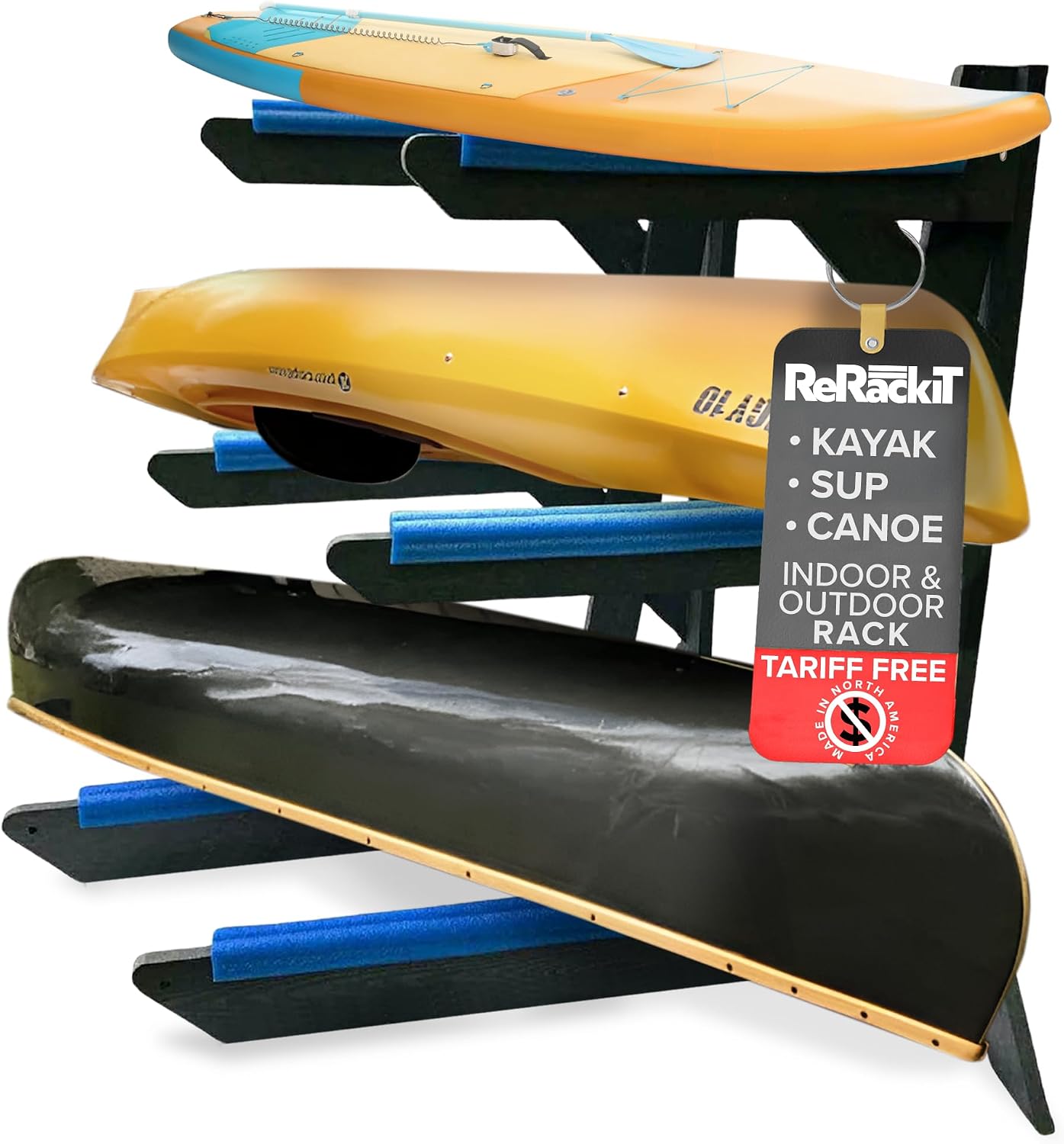 Estante kayak 2-4 niveles soporte garage