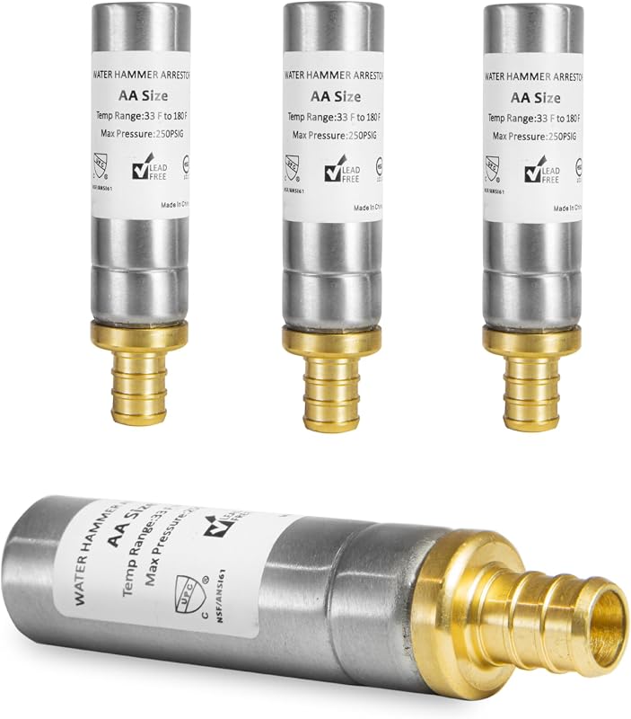 4 Pzas Conexión Crimp PEX Acero Inox para Arrestor