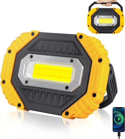 Luz trabajo LED 20W 2000lm 7 modos base magnética ajustable