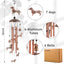 Campanillas viento perro salchicha 36" metal jardín
