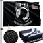 Bandera Pow Mia 4x6ft doble cara lona ojales latón
