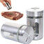 2 Saleros Pimenteros Acero Inox Vidrio Encimera