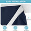 Cortina opaca puerta francesa 26x69pulg azul